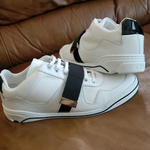 NDS Men's Dior White Black Leather Sneakers Size 8 US.